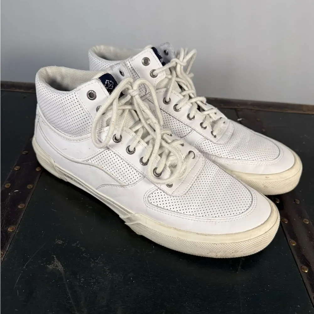 Sperry Top-Sider STS24694  Soletide Mid Seacycled Mens Sneakers White Size 12 M